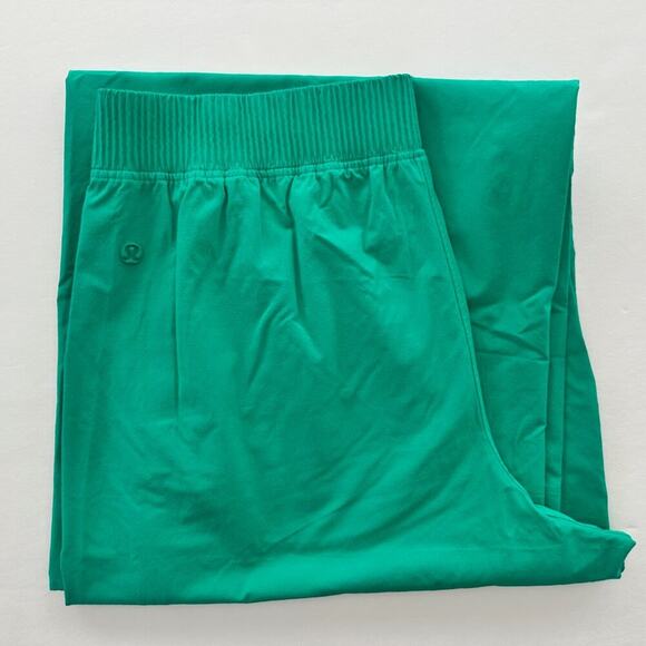 Lululemon Stretch Woven Wide-Leg High-Rise Pant Kelly Green XL Swift Lounge $148 - Picture 2 of 5